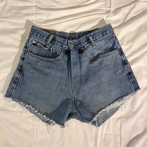 Vintage levis jean shorts